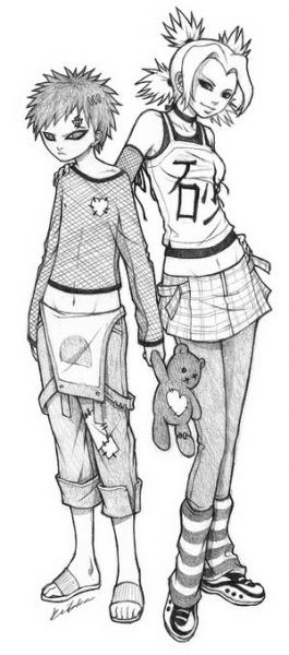 temari et gaara
